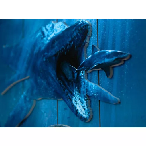 Jurassic World WoodArts 3D Wooden Wall Art Mossasaurus 30 x 40 cm