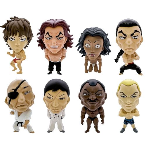 Baki Hanma 16d Collectible Figure Collection PVC Figurák 8-Pack Baki Hanma 6 cm