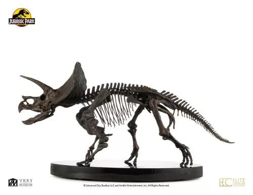 Jurassic World ECC Elite Creature Line Statue 1/12 Triceratops Fossil Skeleton Bronze 33 cm