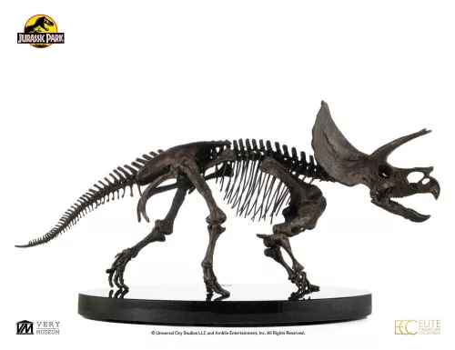 Jurassic World ECC Elite Creature Line Statue 1/12 Triceratops Fossil Skeleton Bronze 33 cm
