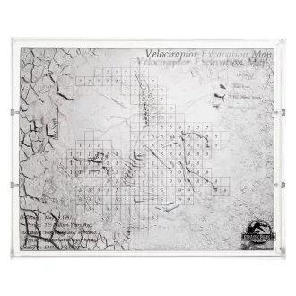 Jurassic Park III Excavation Map Velociraptor 27 cm