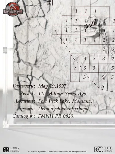 Jurassic Park III Excavation Map Velociraptor 27 cm