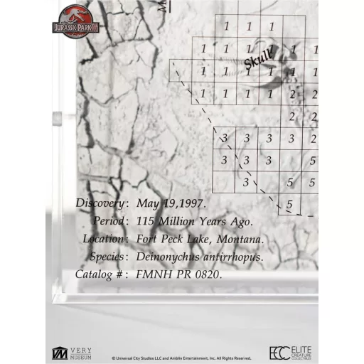 Jurassic Park III Excavation Map Velociraptor 27 cm