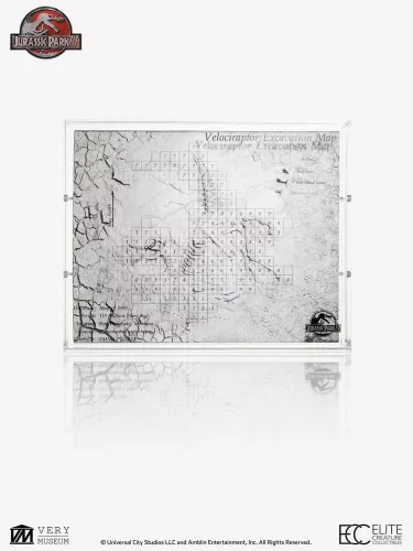 Jurassic Park III Excavation Map Velociraptor 27 cm