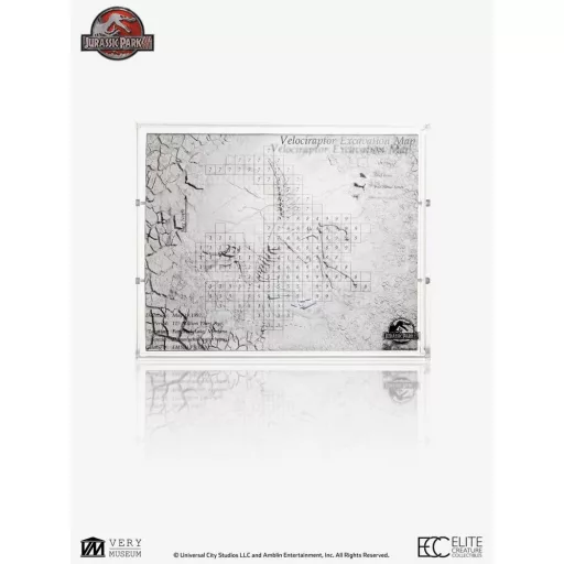 Jurassic Park III Excavation Map Velociraptor 27 cm