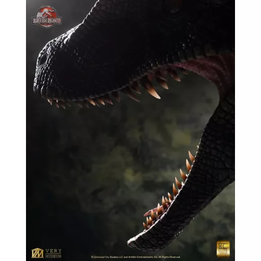 Jurassic Park III Life Size Bust Male Alpha Velociraptor Blood Knight" 83 cm"