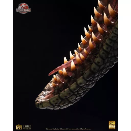 Jurassic Park III Life Size Bust Male Alpha Velociraptor Blood Knight" 83 cm"