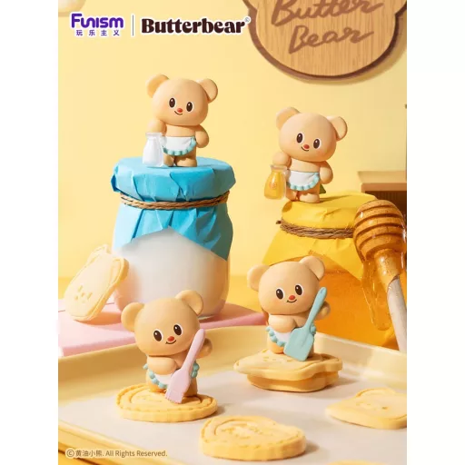 Butterbear Baked with Love Series Mini Figures 3-Pack Chubby Face 9 cm Display (6)
