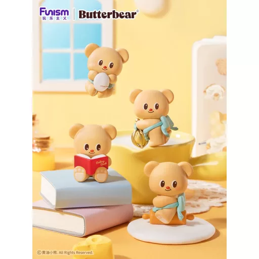 Butterbear Baked with Love Series Mini Figures 3-Pack Chubby Face 9 cm Display (6)