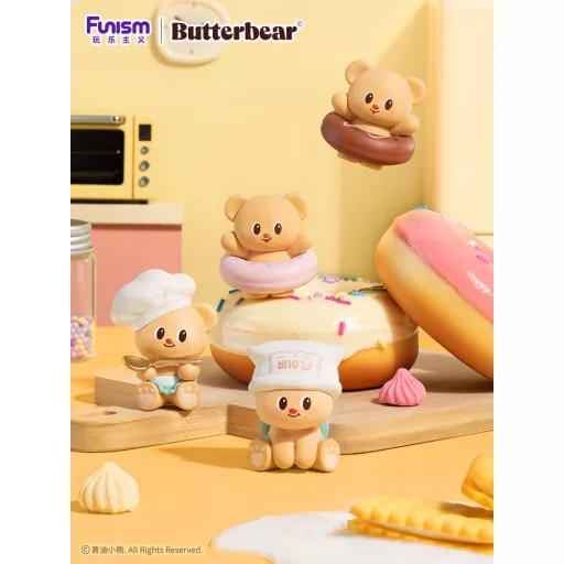Butterbear Baked with Love Series Mini Figures 3-Pack Chubby Face 9 cm Display (6)
