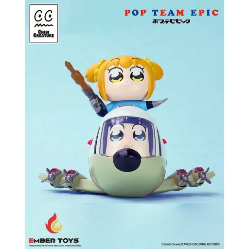 Pop Team Epic Chibi Creature Vinyl Figures 2-Pack POPUKO & PIPIMI: Skeleton Competition Ver.