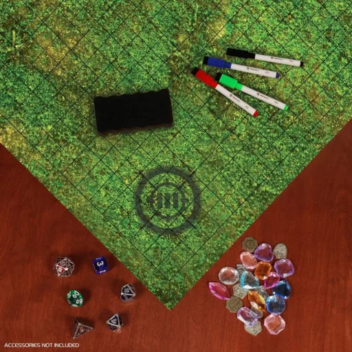 Enhance Tabletop Grid Mat Campaign Kit DnD green