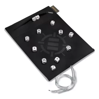   Enhance Tabletop Accessories Roll on a Scroll Dice and Rolling Mat White