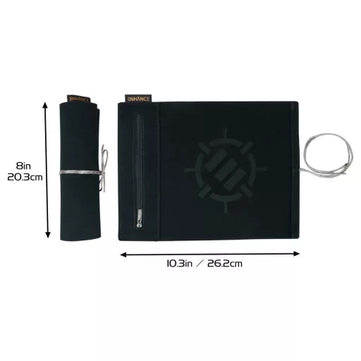 Enhance Tabletop Accessories Roll on a Scroll Dice and Rolling Mat White