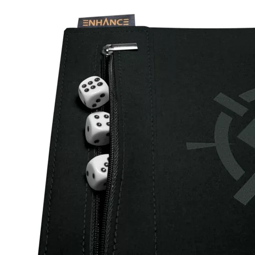 Enhance Tabletop Accessories Roll on a Scroll Dice and Rolling Mat White