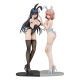 Ikomochi Original Character Statues 1/6 Black Bunny Aoi & White Bunny Natsume 30 - 31 cm