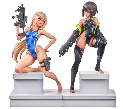 Arms Note Szobor 1/7 Swim Team Bucho-chan and Kohai-chan 22 cm