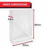 Evoretro Acrylic Display Cases 2-Pack for Action Figures
