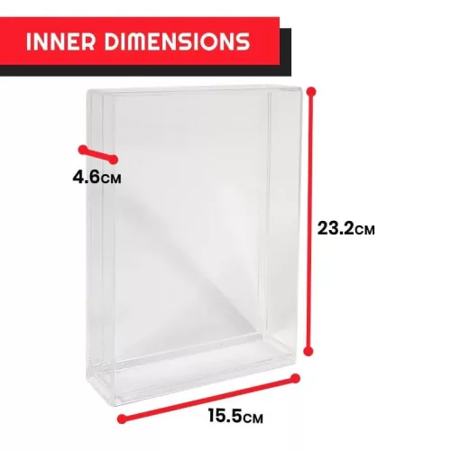 Evoretro Acrylic Display Cases 2-Pack for Action Figures