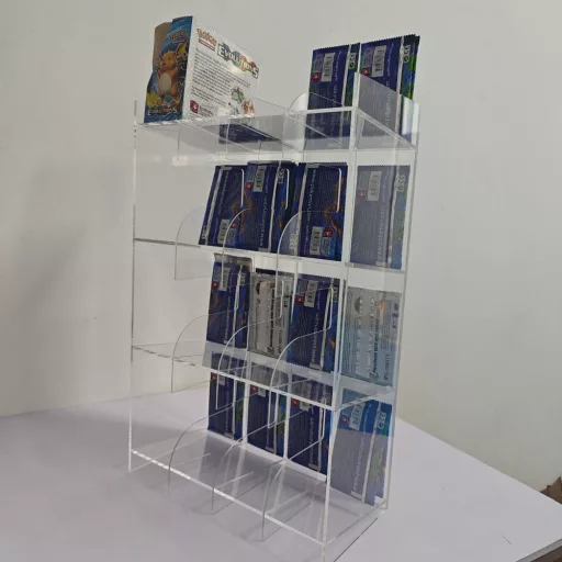 Acryl Counter Display for Trading Card Booster Packs
