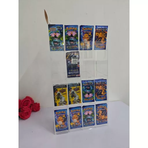 Acryl Counter Display for Trading Card Booster Packs