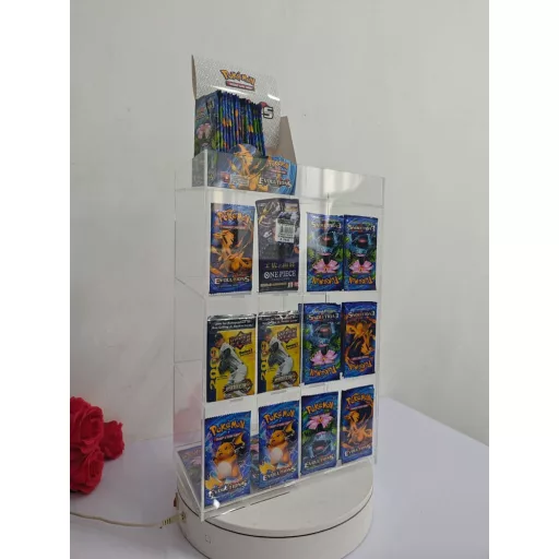 Acryl Counter Display for Trading Card Booster Packs