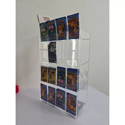 Acryl Counter Display for Trading Card Booster Packs