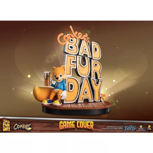 Conker's Bad Fur Day Statue Game Cover Exclusive Edition 45 cm