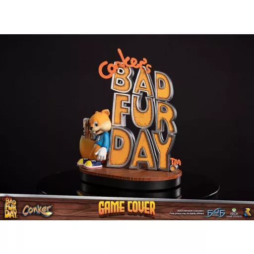 Conker's Bad Fur Day Statue Game Cover Exclusive Edition 45 cm