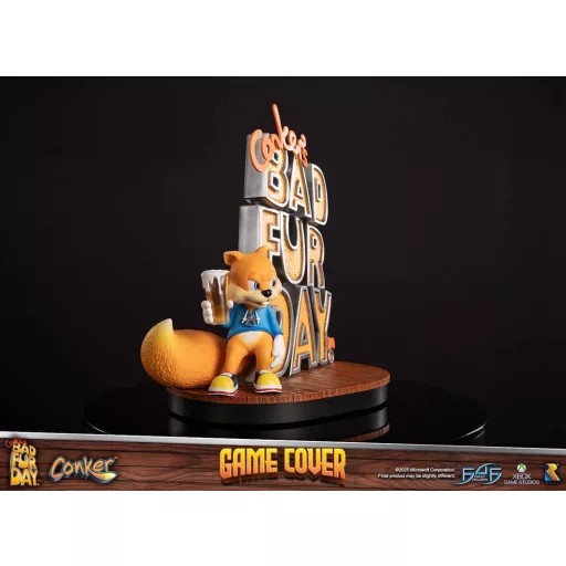 Conker's Bad Fur Day Statue Game Cover Exclusive Edition 45 cm