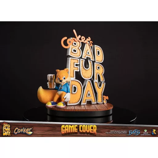 Conker's Bad Fur Day Statue Game Cover Exclusive Edition 45 cm