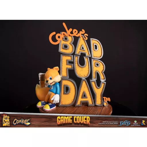 Conker's Bad Fur Day Statue Game Cover Exclusive Edition 45 cm