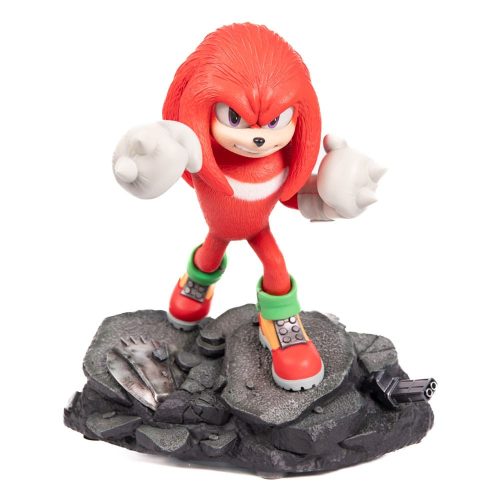 Sonic the Hedgehog 2 Szobor Knuckles Standoff 30 cm