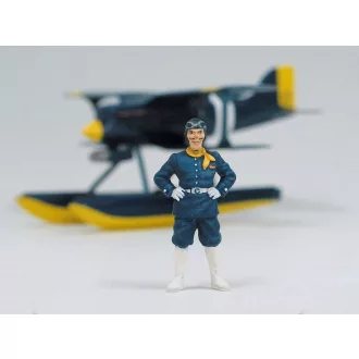   Porco Rosso model kit with figure 1/48 Curtiss R3C-0 Seaplane & Curtis