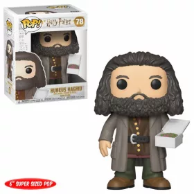   Harry Potter Super Sized POP! Movies Vinyl Figura Hagrid with Cake 14 cm