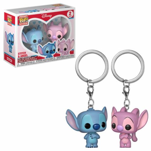 Lilo & Stitch Pocket POP! Vinyl Keychain 2-Pack Stitch & Angel 4 cm