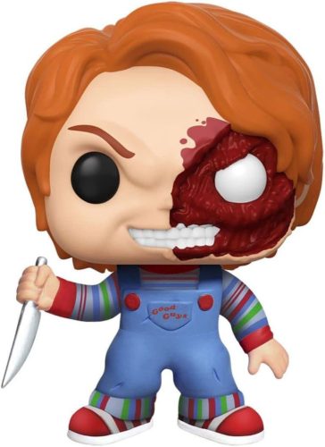 Child's Play POP! Movies Vinyl (Exc) Figura Chucky Half (BD) 9 cm