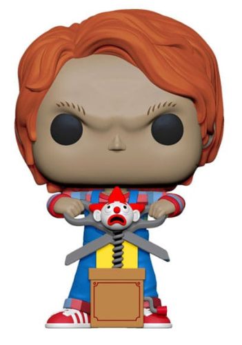 Child's Play POP! Movies Vinyl Figure Chucky w/Buddy & Giant Scissors 9 cm