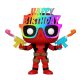 Deadpool POP! Marvel Vinyl Figura 30th Birthday Glasses Deadpool 9 cm