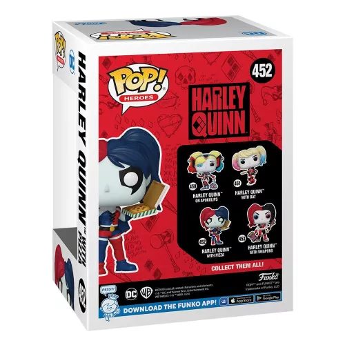 DC Comics: Harley Quinn Takeover POP! Heroes Vinyl Figura Harley with Pizza 9 cm