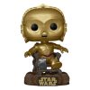 Star Wars Return of the Jedi 40th Anniversary POP! Vinyl Figura C3P0 in chair 9 cm