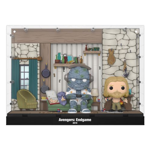 Avengers Endgame POP Moments Deluxe Vinyl Figurák 2-Pack Thor's House 9 cm