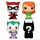 DC Bitty POP! Vinyl Figura 4-Pack Harley Quinn 2,5 cm