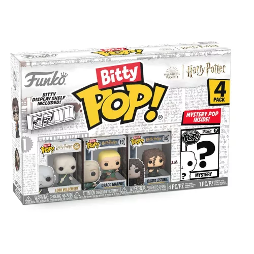 Harry Potter Bitty POP! Vinyl Figura 4-Pack Voldemort 2,5 cm