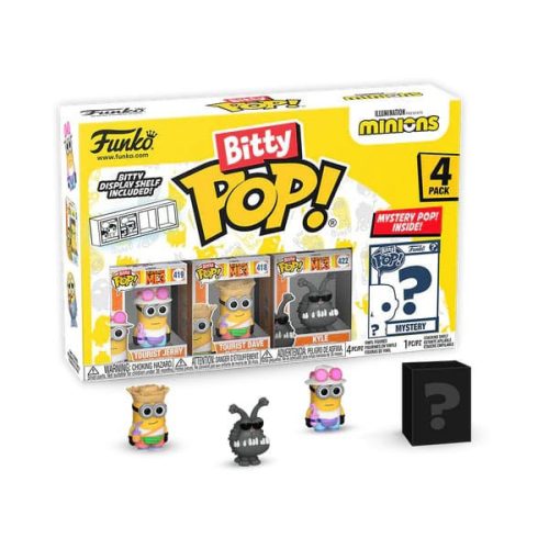 Minions Bitty POP! Vinyl Figura 4-Pack Young Gru 2,5 cm