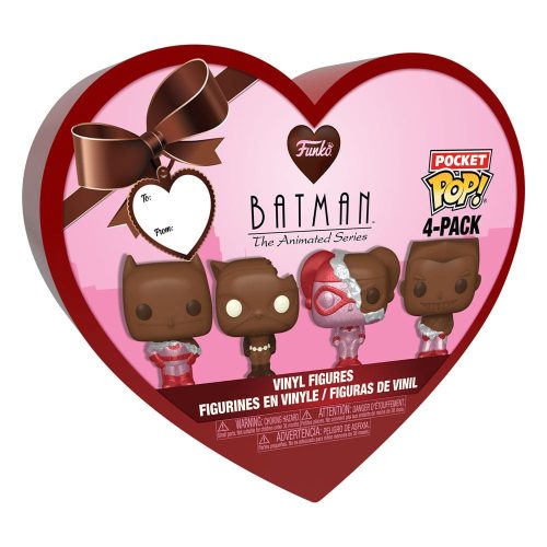 DC Valentines Pocket POP! Vinyl Figura 4-Pack Choc 4 cm