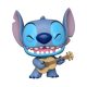 Lilo & Stitch Super Sized Jumbo POP! Games Vinyl Figura Stitch w/Uke 25 cm