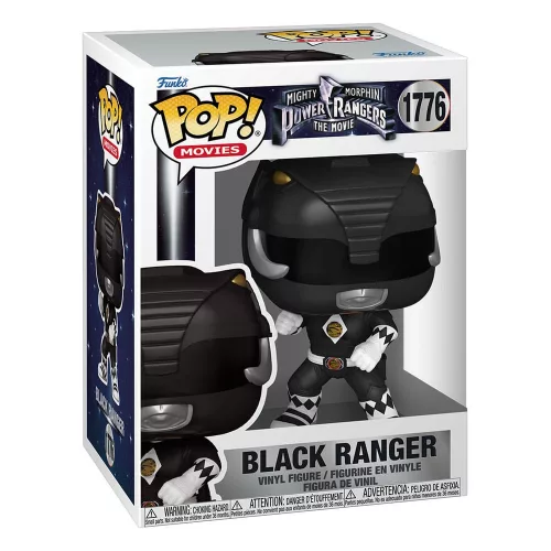 Mighty Morphin Power Rangers: The Movie POP! Movies Vinyl Figura Black Ranger 9 cm