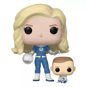   The Fantastic Four: First Steps POP! & Buddy Marvel Vinyl Figura Invisible Woman & Franklin 9 cm