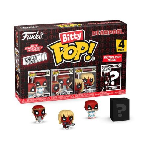 Deadpool Bitty POP! Vinyl Figura 4-Pack Sleepover 2,5 cm